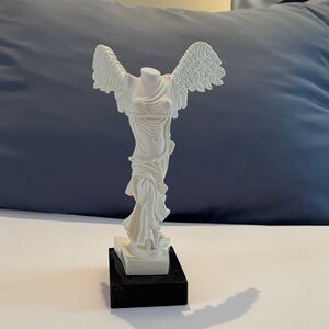 White Winged Nike of Samothrace Victory Louvre Museum copy sculpture